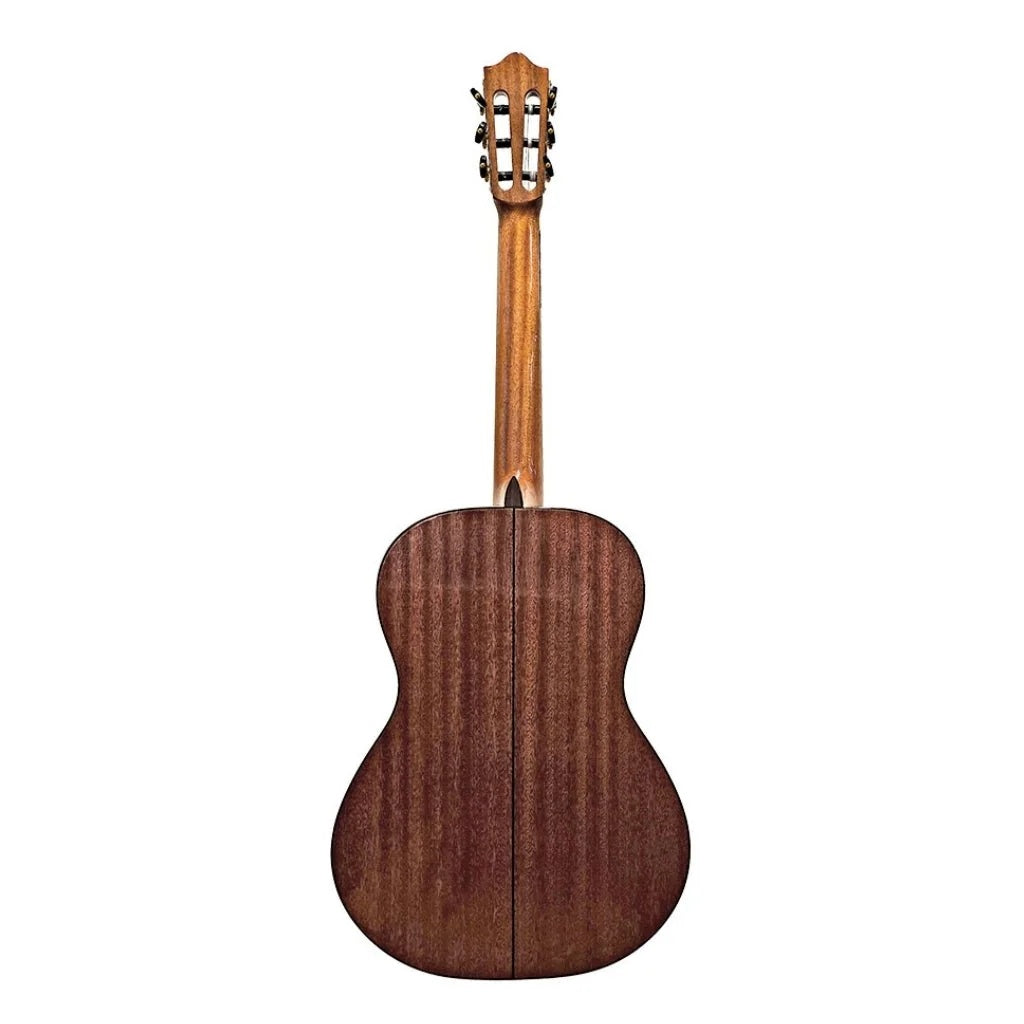 Katoh EV10 Evolution nylon string classical guitar with a natural wood finish and six nylon strings, designed for classical music playing.