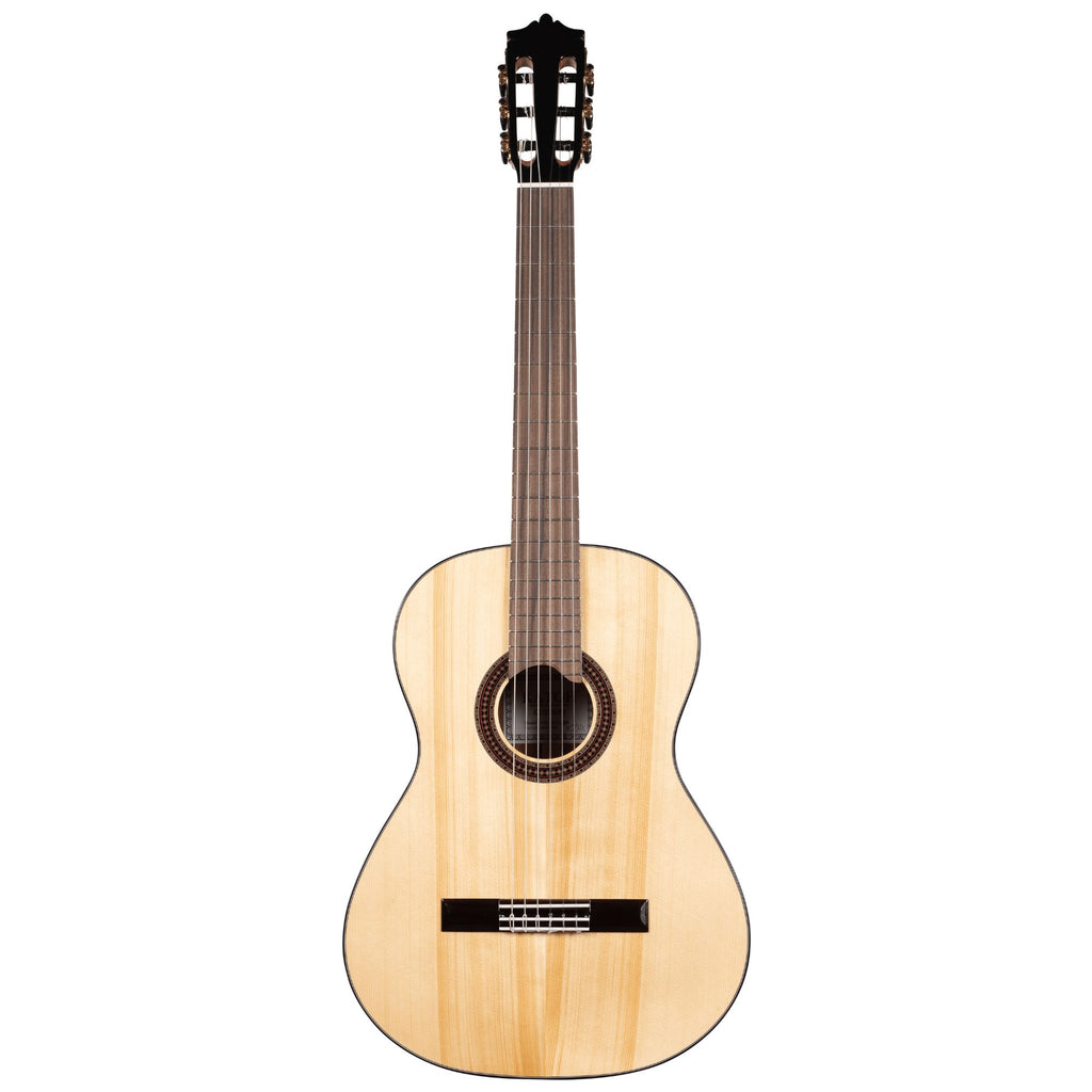 Katoh MCG40S classical guitar with solid spruce top and sapele back and sides, featuring a traditional nylon-string design.