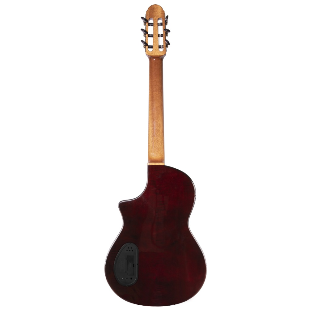 Katoh Hispania A/E Electric Nylon String Guitar in Cognac