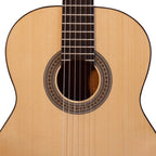 Katoh MM4S satin classical guitar with nylon strings, wooden body, and traditional design, ideal for beginners and classical music.