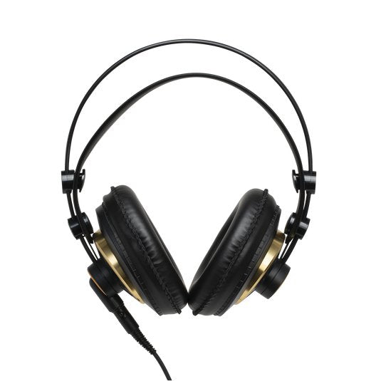 AKG K240s semi-open studio headphones with over-ear design and adjustable headband, shown in a clean studio setting.