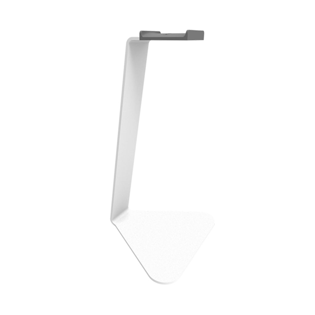 White Kanto KANH1W headphone stand for organizing and displaying headphones, designed as a sleek headphone accessory.