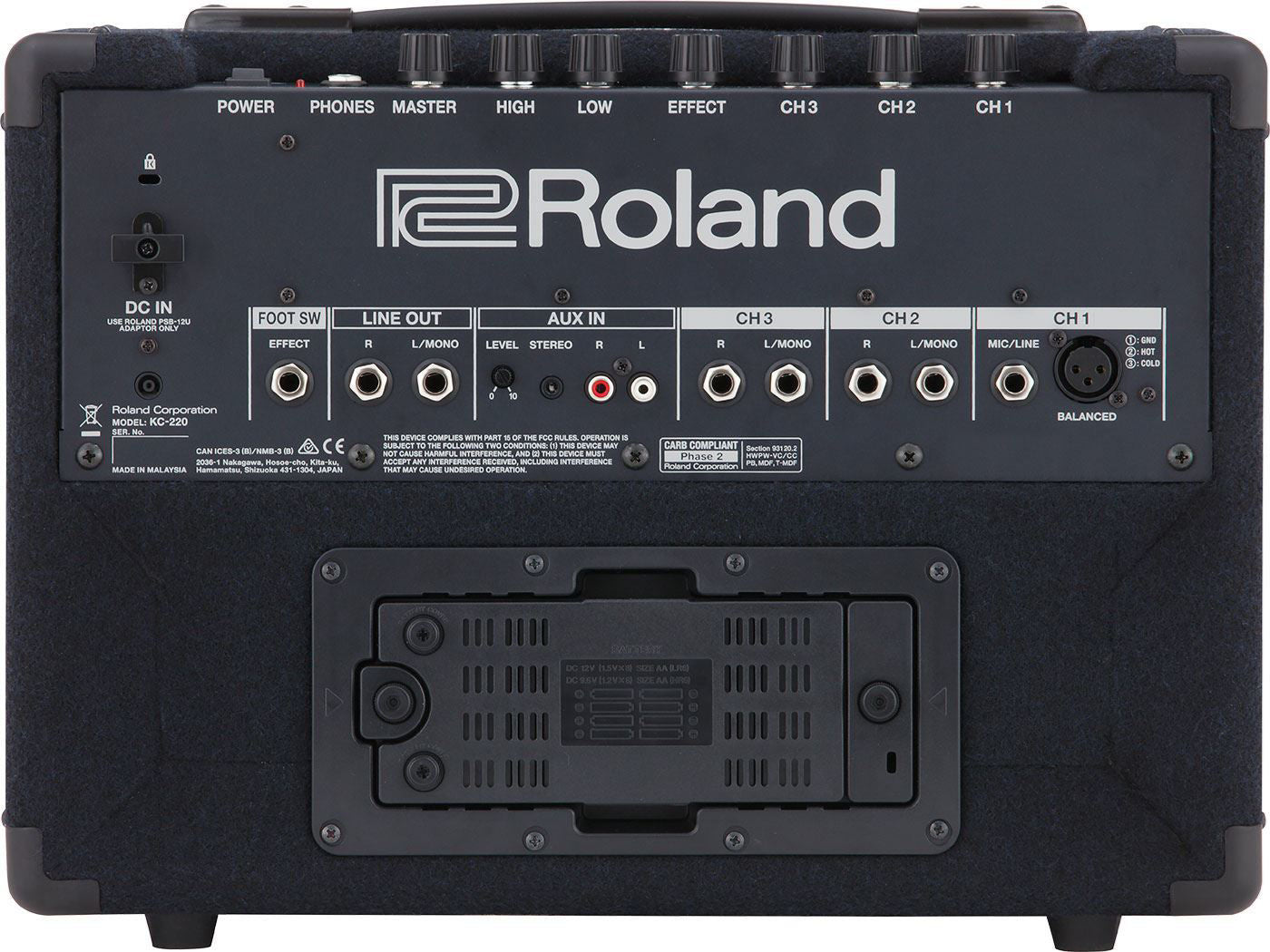 Roland KC-220 Battery Powered Stereo Keyboard Amplifier (KC220)