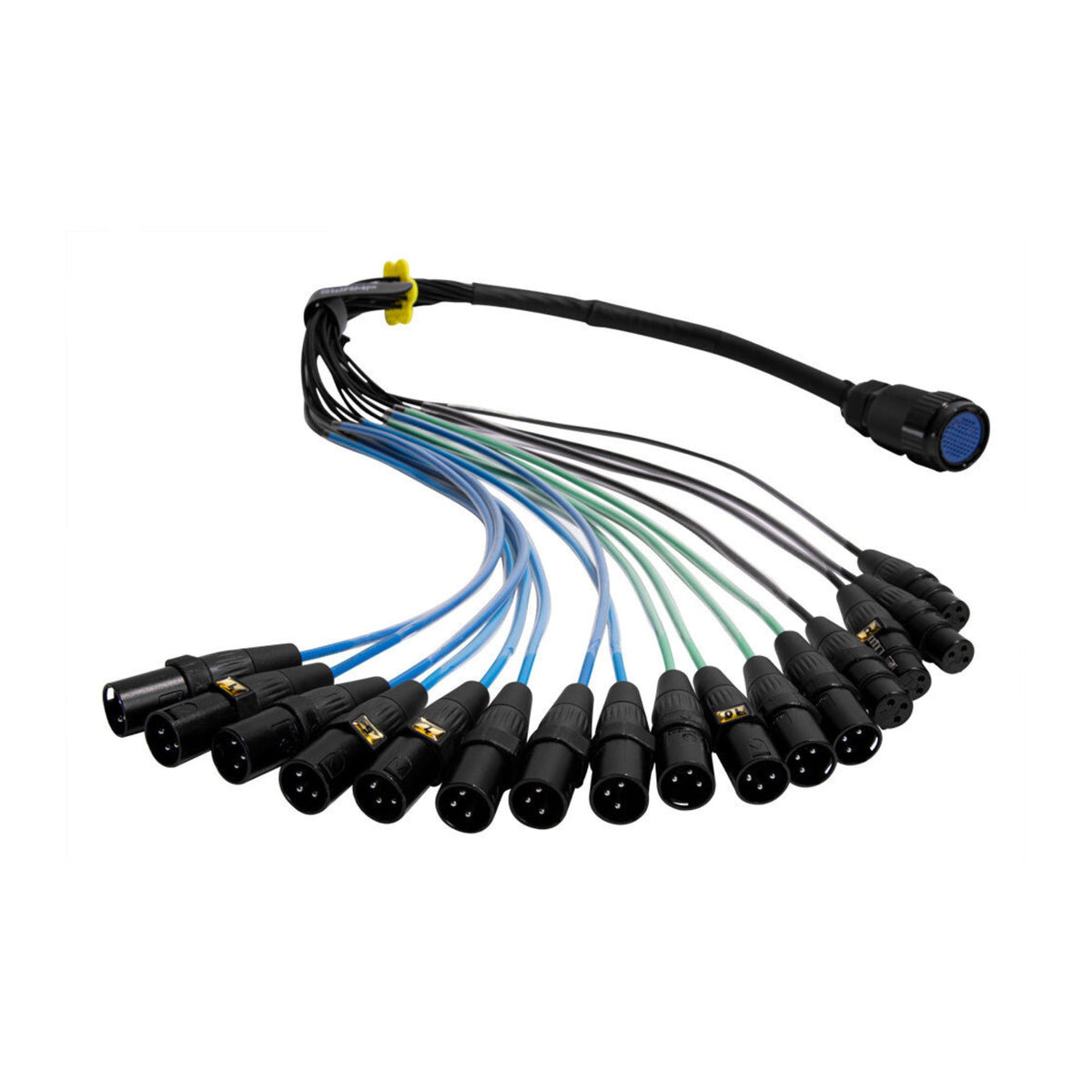 16-channel 30m multicore PA cable with stage box and multipin connector by SWAMP Industries, suitable for professional audio setups.