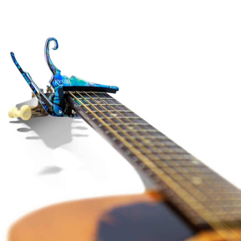Kyser KG6 Quick-Change Acoustic Guitar Capo - Abalone