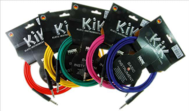 Klotz KIK Guitar Cable 3m (10ft) - Blue/Nickel Connectors