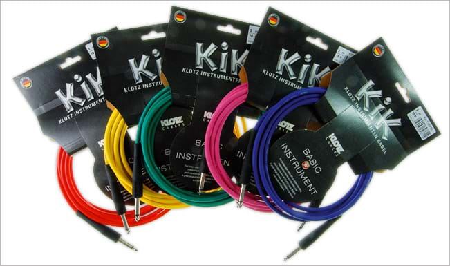 Klotz KIK Guitar Cable 3m (10ft) - Red/Nickel Connectors