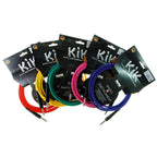 Klotz KIK Guitar Cable 6m in red with nickel connectors, showing flexible length and durable construction for electric guitar.