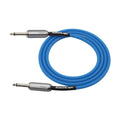 Kirlin KIMGE-221-BL-10 10FT Glow in the Dark Guitar Cable - Blue