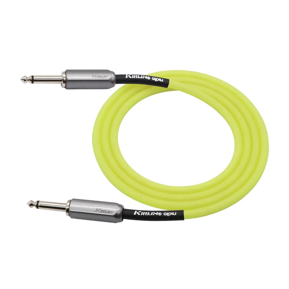 Kirlin 10ft yellow glow in the dark guitar cable, KIMGE-221-YE-20