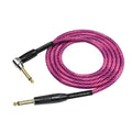 Kirlin KIWB202WPP-20 Premium Plus Wave Straight to Straight Guitar Lead 20ft in Pink
