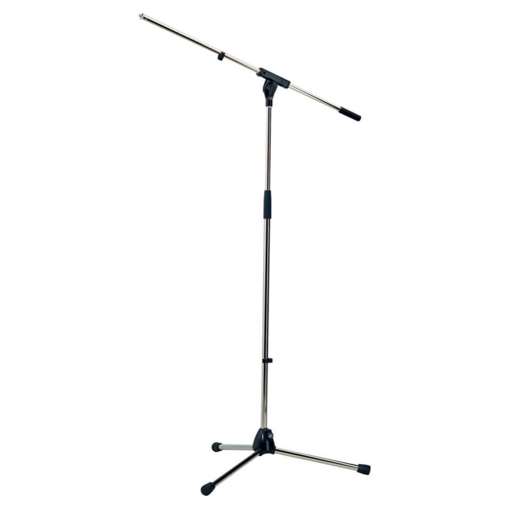 K&M 210/6C Microphone Stand with Boom - Chrome