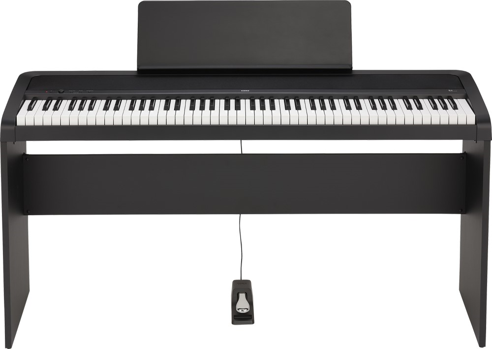 Korg CONCERT Series B2SP 88-Key Digital Piano with Stand and Pedals - Black