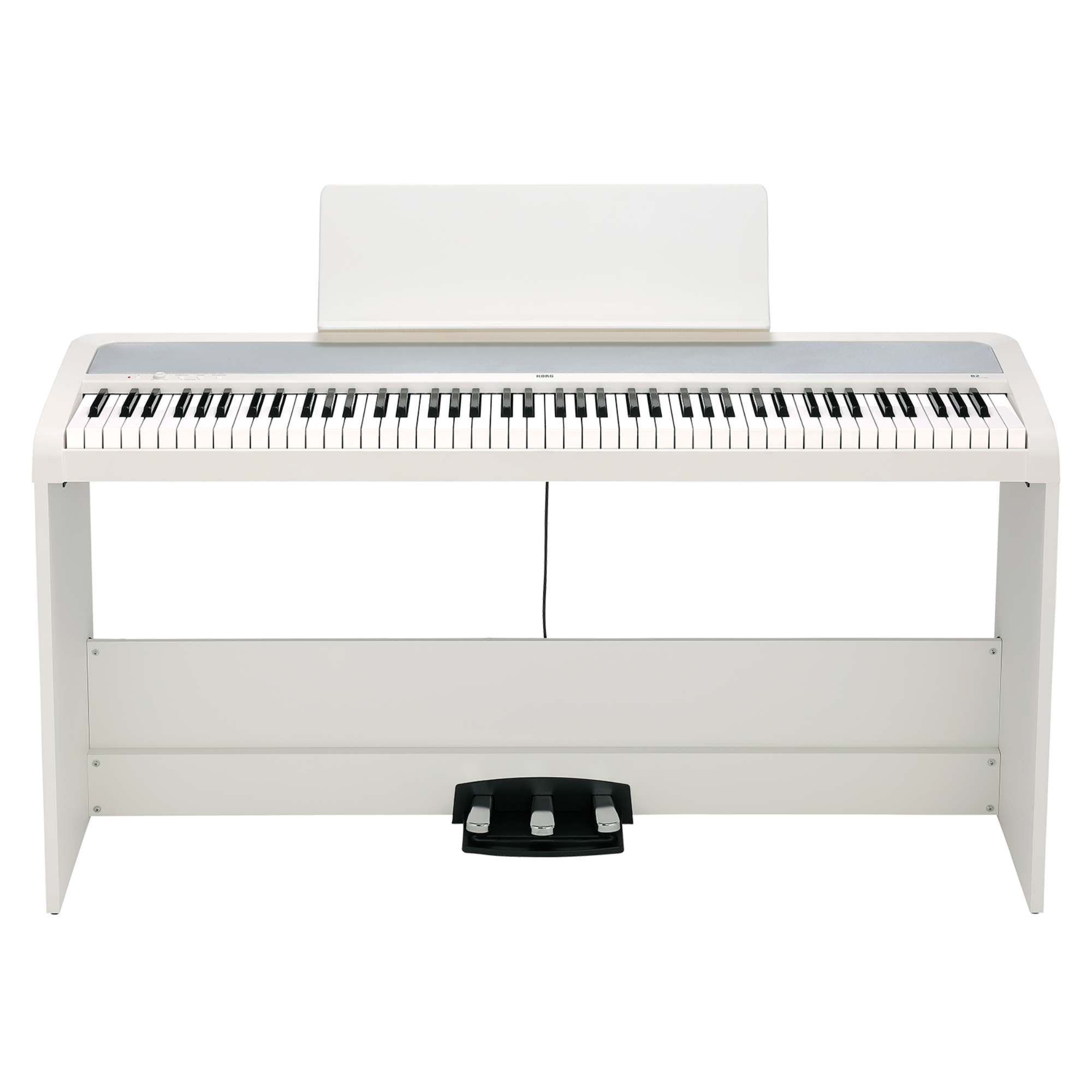 Korg CONCERT Series B2SP 88-Key Digital Piano with Stand and Pedals - White