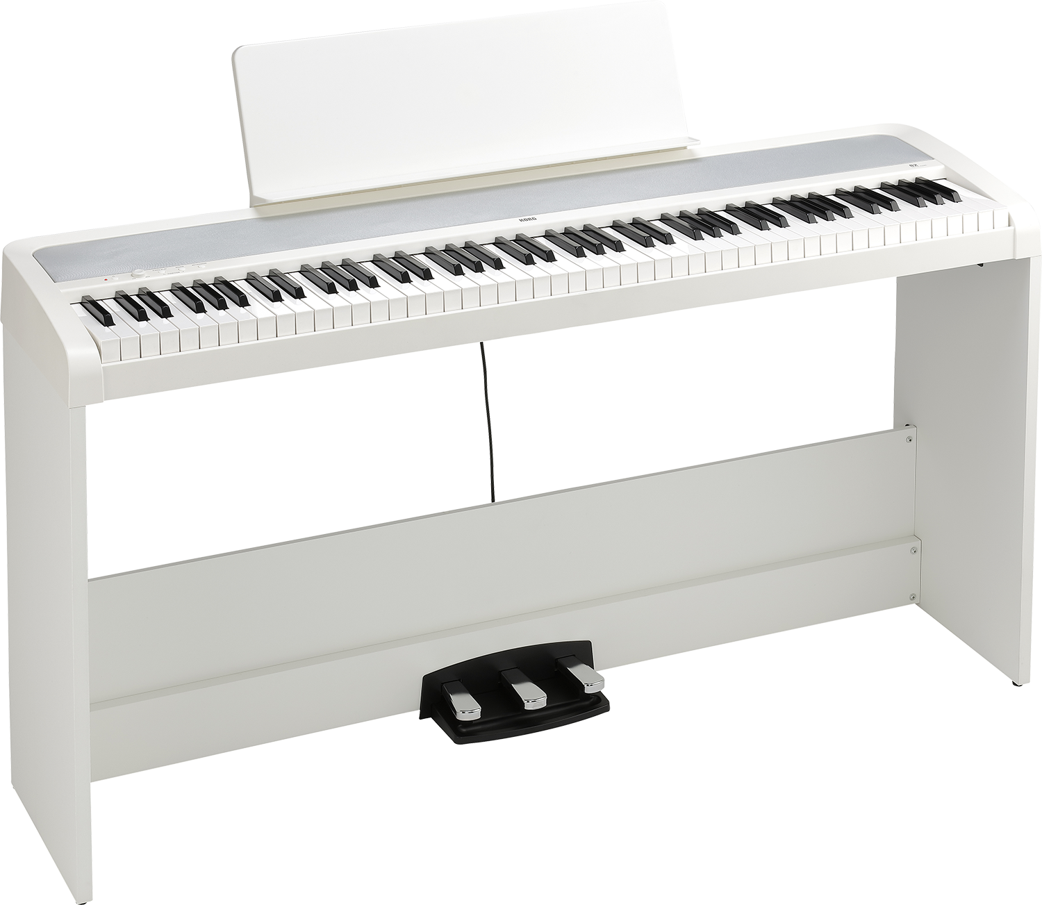 Korg CONCERT Series B2SP 88-Key Digital Piano with Stand and Pedals - White