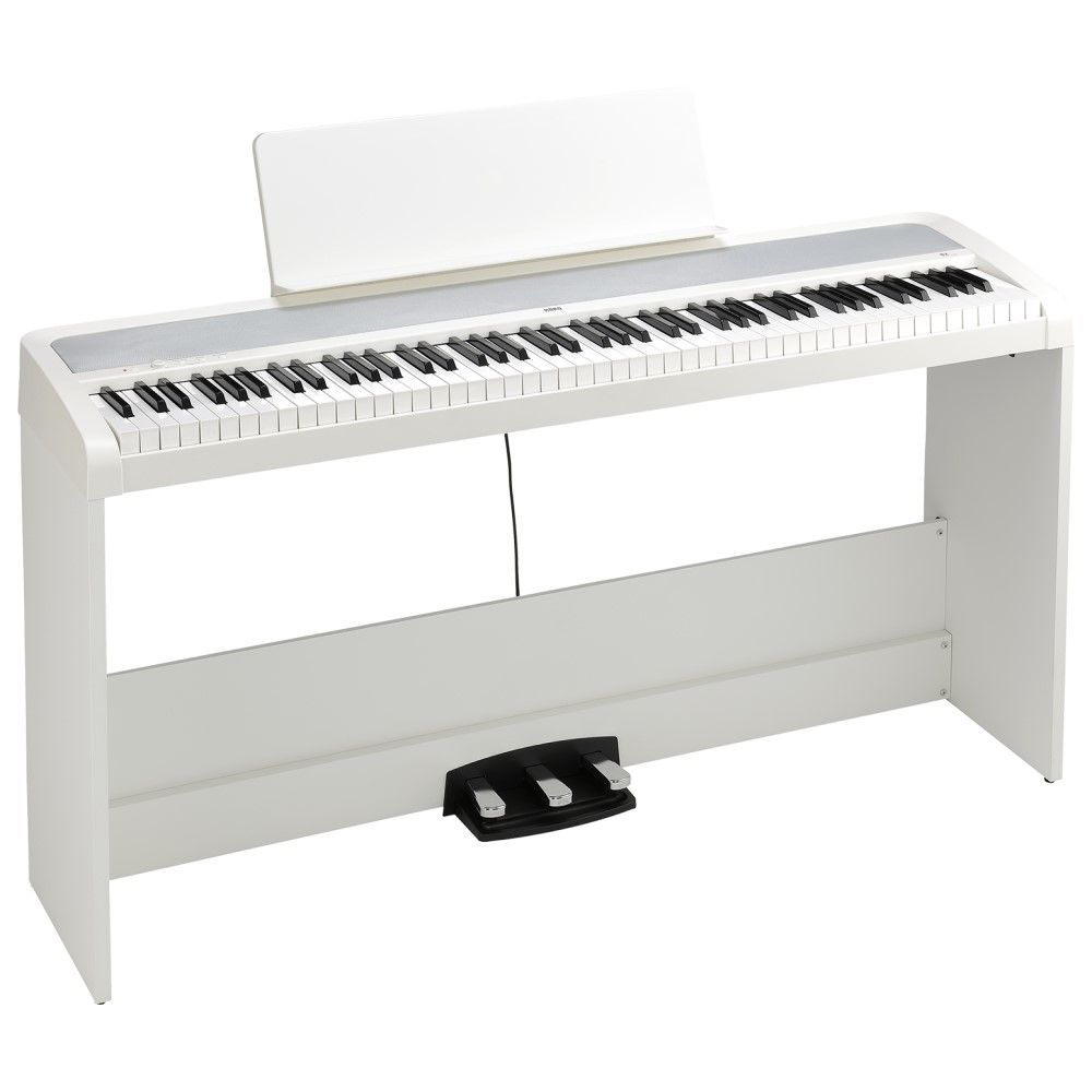 Korg CONCERT Series B2SP 88-Key Digital Piano with Stand and Pedals - White