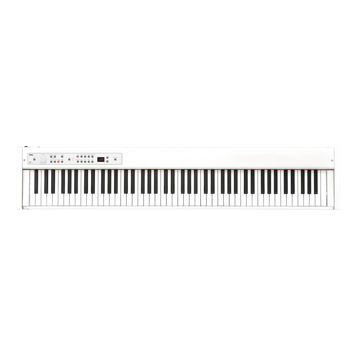 Korg D1 Digital Piano Compact Real Weighted Hammer Action 88 Keys in White