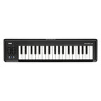 Korg microKEY Air-37 Bluetooth MIDI controller keyboard with 37 keys, compact design, and built-in connectivity features.