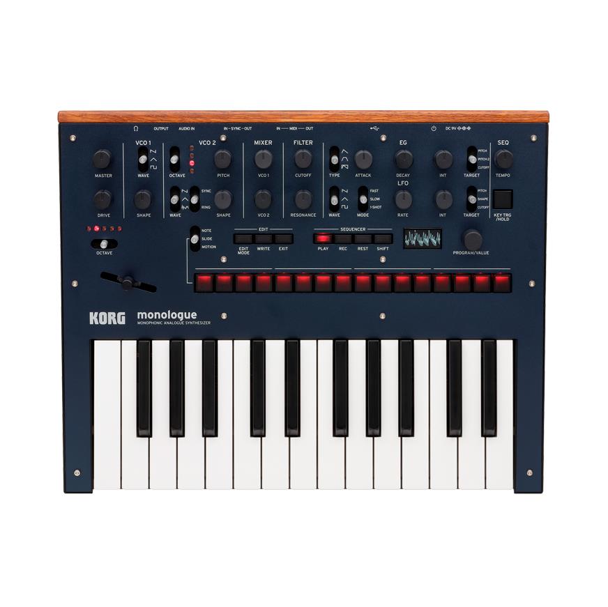 Korg monologue Monophonic Analogue Synthesizer Blue