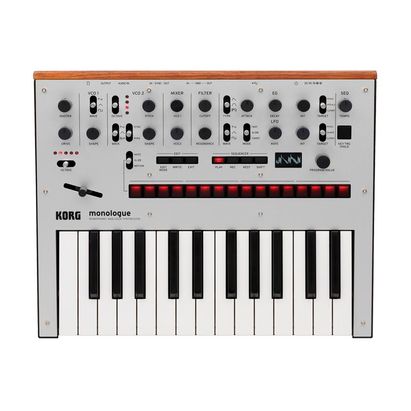 Korg monologue Monophonic Analogue Synthesizer Silver