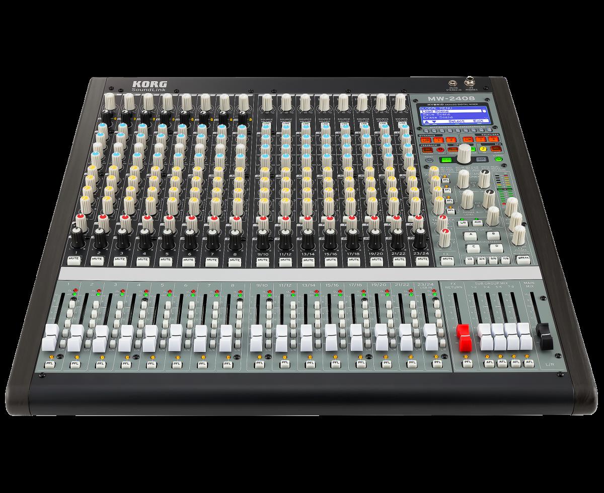 Korg MW-2408 Hybrid Analog 24-Channel Digital Mixing Console (MW2408)