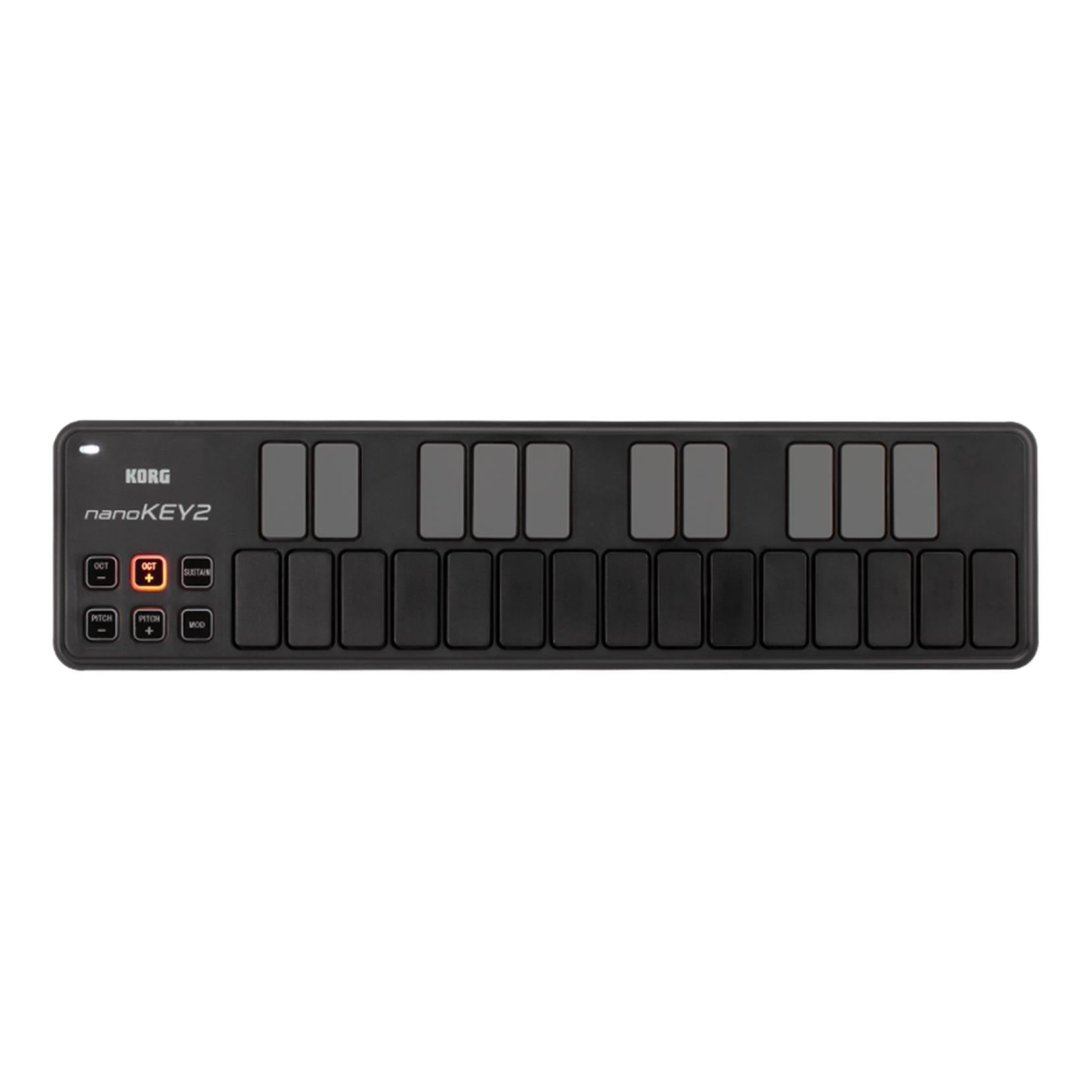 Korg nanoKEY2 Slim-line USB Keyboard (Black)