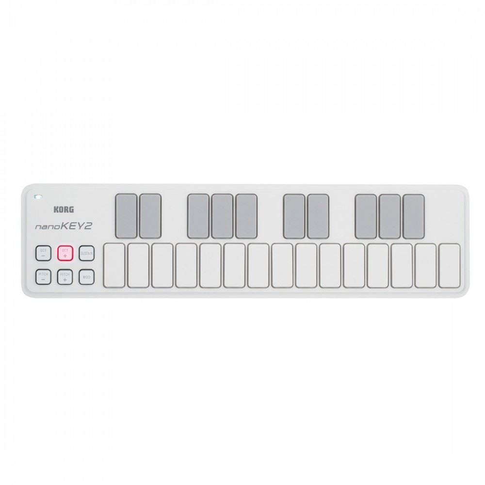 Korg nanoKEY2 Slim-line USB Keyboard (White)