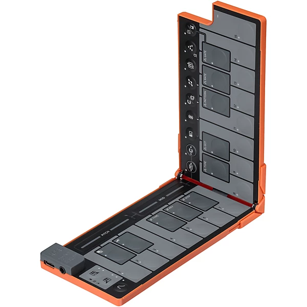 Korg Nanokey Fold 25 Key Foldable Midi Keyboard - Lava Orange
