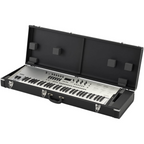 Korg limited edition opsix SE 61-key synthesizer with silver case, featuring a sleek platinum design and control panel.