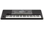 Korg PA600 professional arranger keyboard with multiple control knobs and full-sized keys for stage performance and music production.