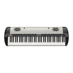 Korg SV-2 73-key vintage stage piano with built-in speaker system, showcasing classic design and keyboard keys.