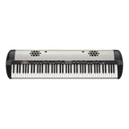 Korg SV-2 88-key stage vintage piano with built-in speaker system, featuring a classic design and realistic piano keys.