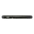 Korg SV-2 88-key stage vintage piano in black, featuring a sleek design and classic keyboard layout for performance use.