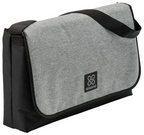 Korg Sequenz padded messenger bag for medium-size synthesizers and controllers, featuring a sleek design and ample padding.