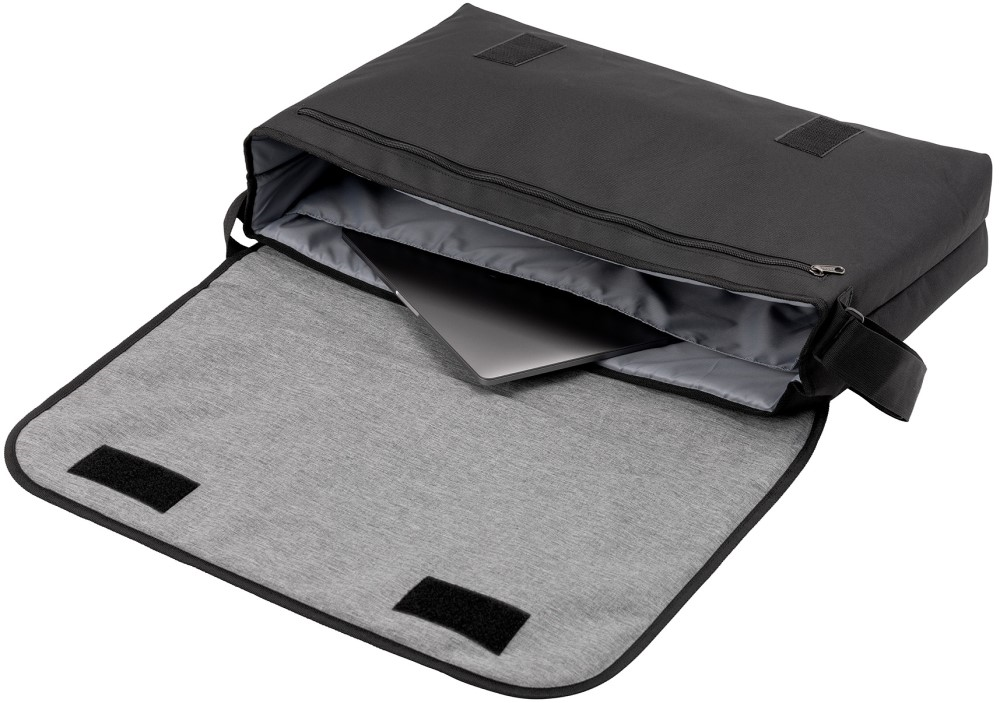 Korg Sequenz padded messenger bag designed for medium-size synthesizers and controllers with adjustable shoulder strap.