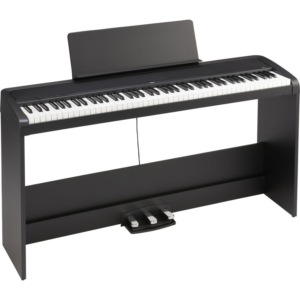 Korg B2 Plus 88 Note Weighted Digital Piano With Stand Pack - Black