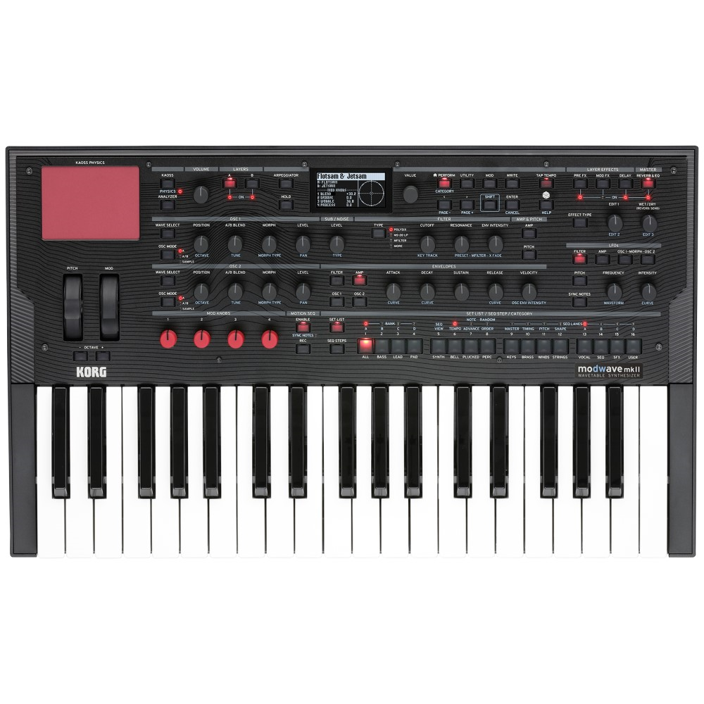 Korg Modwave MkII 37-Key Wavetable Synthesizer with Kaoss Physics