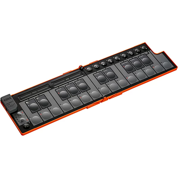 Korg Nanokey Fold 25 Key Foldable Midi Keyboard - Lava Orange