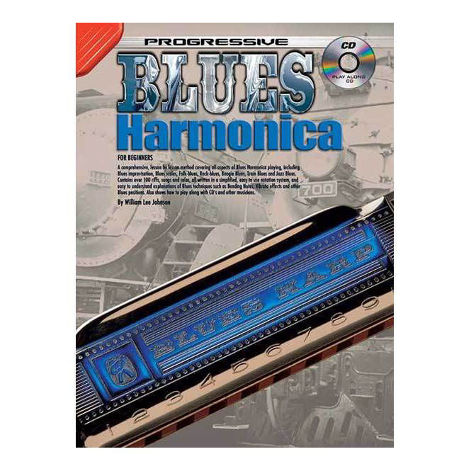 Progressive Blues Harmonica Book & CD - 18385