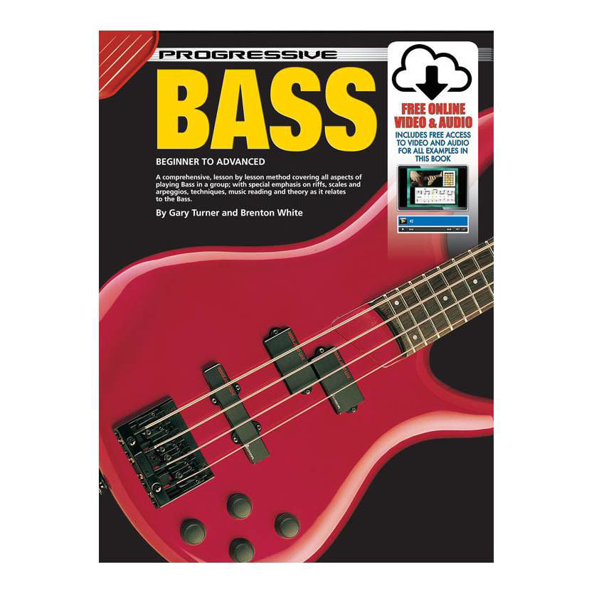 Progressive KPBX Bass Guitar Book & Online Media Link - 54044