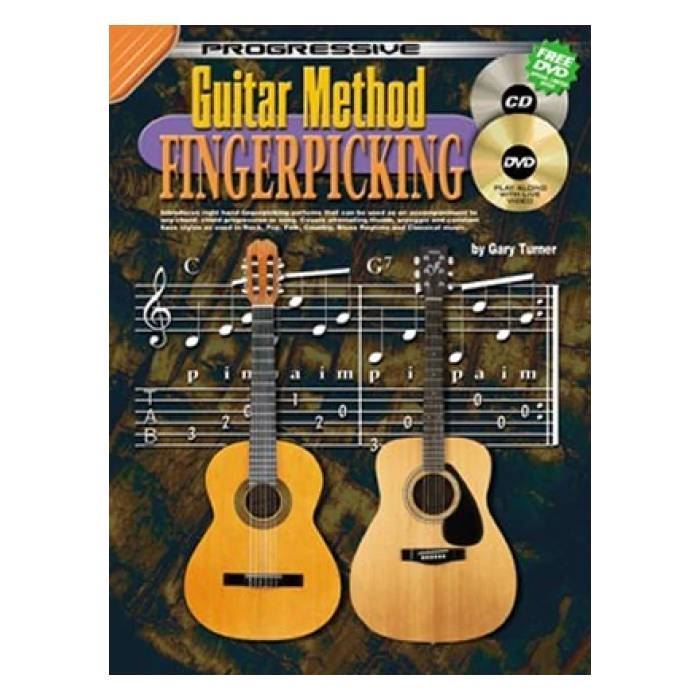Progressive KPGMFX Guitar Method Fingerpicking Book & Online Media - 69071