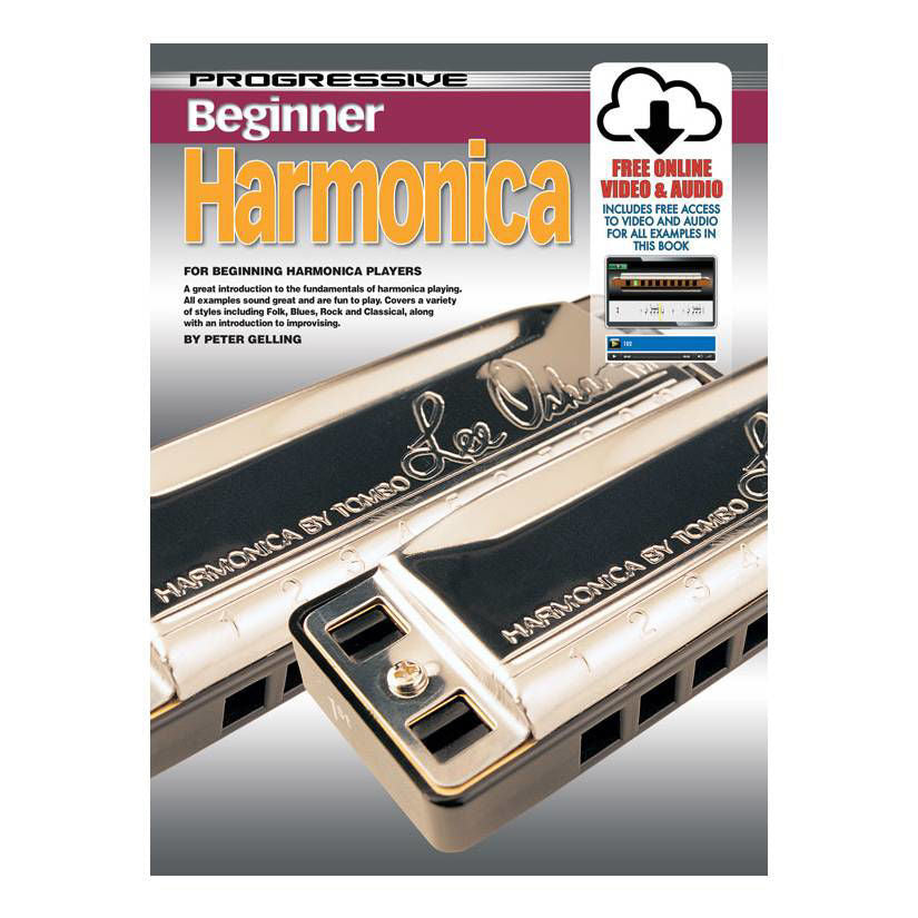 Progressive KPPBHMX Beginner Harmonica Book + Online Media - 69171