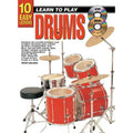Progressive KPT10D 10 Easy Lessons Learn To Play Drums Book & CD/DVD - 69108