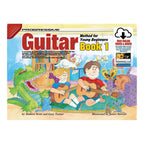 Progressive KPYG1X Guitar Method Book 1 for young beginners from Learn To Play Books, with colorful cover and guitar illustrations.
