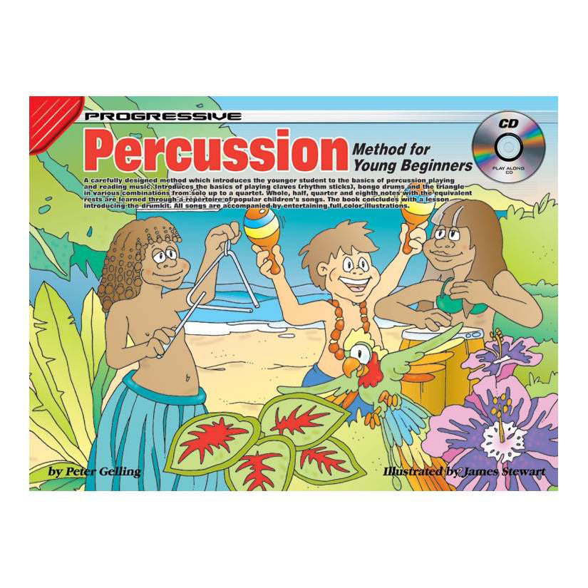 Progressive KPYPERCP Young Beginner Percussion Method Book and CD