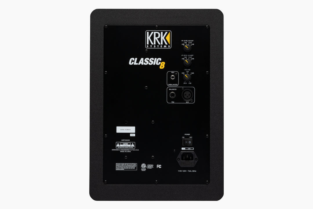 KRK Classic 8 inch Studio Monitor Speaker - Single