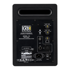 KRK Kreate 5 active two-way studio monitor showing a black speaker with visible woofer and tweeter, designed for professional audio mixing
