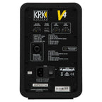 KRK V4 S4 4-inch powered studio monitor in black, showing the compact design and detailed speaker grille.