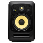 KRK V4 Series 8-inch black studio monitor speaker for professional audio production.