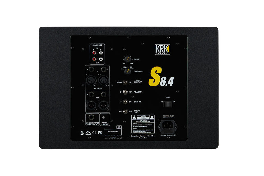 KRK S8.4 8 Powered Studio Subwoofer